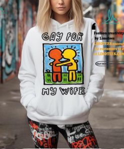 Waveygoodsco Gay For My Wife Shirt