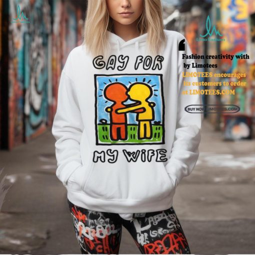 Waveygoodsco Gay For My Wife Shirt