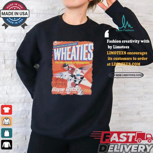 Wayne Gretzky The Great One Made With Heart Healthy Whole Grain Wheaties 2003 T Shirts