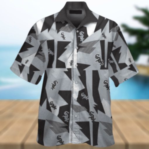 White Sox Abstract Art Deco Hawaiian Shirt