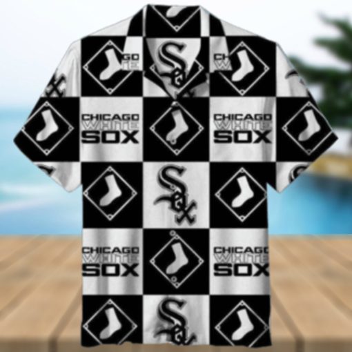 White Sox Checkered Flag Hawaiian Shirt