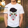 Yellow Sugar Skull Diamond and Rose T Shirt Yellow Sugar Skull Diamond and Rose T Shirt
