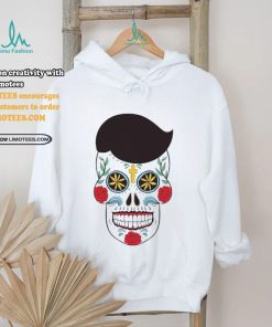 White Sugar skull with floral pattern T Shirt, hoodie, sweater, long sleeve and tank top White Sugar skull with floral pattern T Shirt