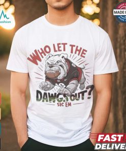 Who Let The D.A.W.G.S Out Georgia Bulldogs Mascot Shirt