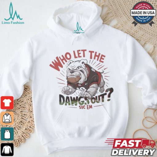 Who Let The D.A.W.G.S Out Georgia Bulldogs Mascot Shirt