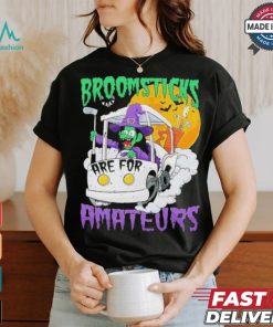 Witch Riding A Golf Cart Broomsticks Are For Amateurs Halloween T Shirt