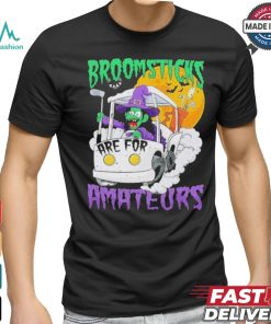 Witch Riding A Golf Cart Broomsticks Are For Amateurs Halloween T Shirt