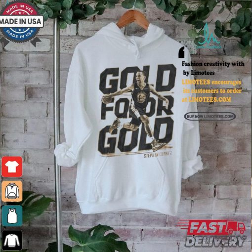 Wonderful Gold For Gold Stephen Curry Shirt