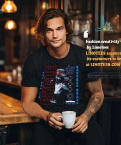 Xavier Edwards Miami Marlins Hit for the cycle shirt