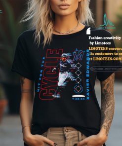 Xavier Edwards Miami Marlins Hit for the cycle shirt