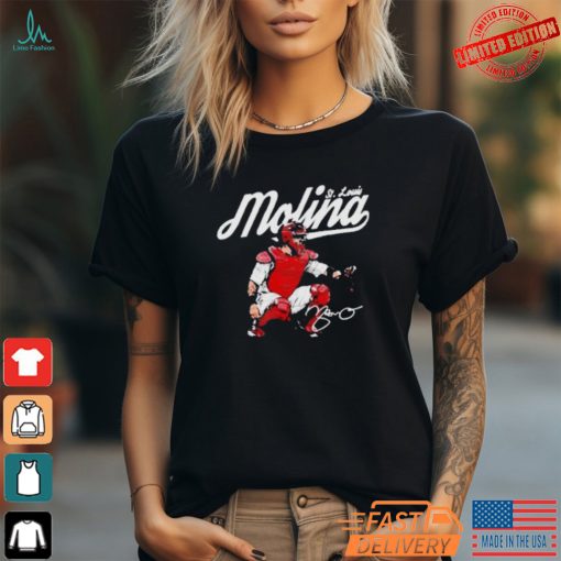 Yadier Molina St. Louis Cardinals Signatures Shirt