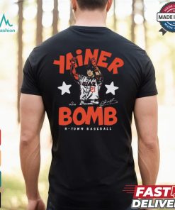 Yainer Diaz #21 Houston H Town Baseball Yanier Bomb Painting Signature t shirt