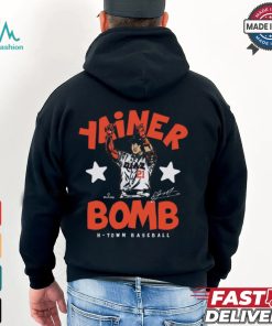 Yainer Diaz #21 Houston H Town Baseball Yanier Bomb Painting Signature t shirt