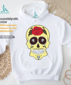 Yellow Sugar Skull Diamond and Rose T Shirt, hoodie, sweater, long sleeve and tank top Yellow Sugar Skull Diamond and Rose T Shirt