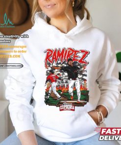 Youth Jose Ramirez baseball design cartoon shirt
