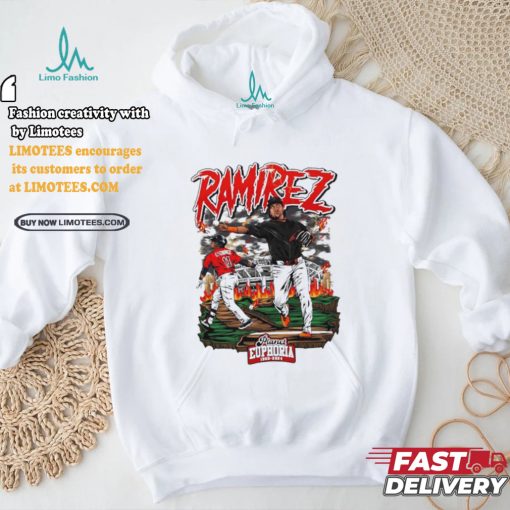 Youth Jose Ramirez baseball design cartoon shirt