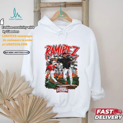 Youth Jose Ramirez baseball design cartoon shirt