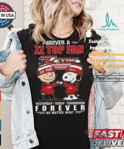 ZZ Top Snoopy Forever Fan No Matter What Yesterday Today Tomorrow Shirt