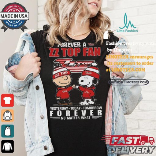 ZZ Top Snoopy Forever Fan No Matter What Yesterday Today Tomorrow Shirt