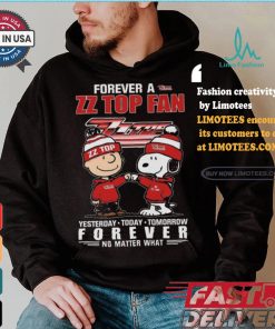 ZZ Top Snoopy Forever Fan No Matter What Yesterday Today Tomorrow Shirt