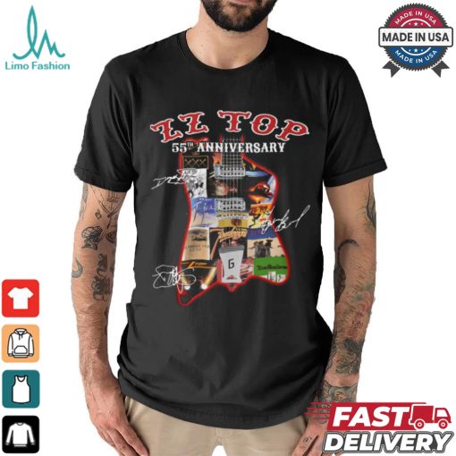 ZZ top 55th anniversary shirt