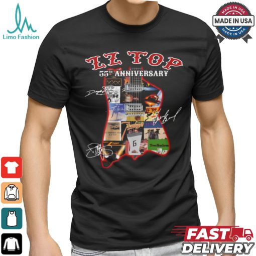 ZZ top 55th anniversary shirt