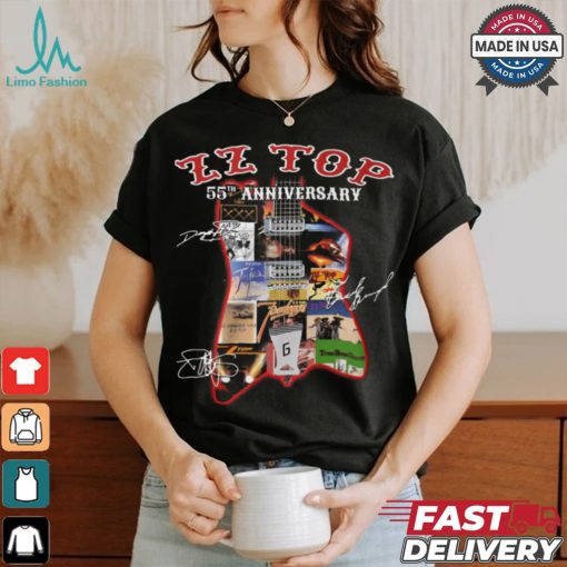 ZZ top 55th anniversary shirt