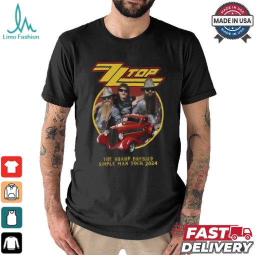 ZZ top the sharp dressed simple man tour 2024 shirt