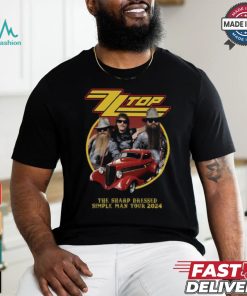 ZZ top the sharp dressed simple man tour 2024 shirt