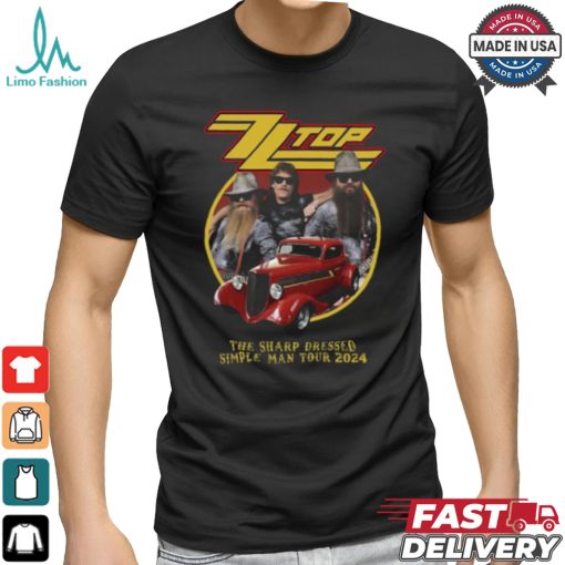 ZZ top the sharp dressed simple man tour 2024 shirt