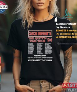 Zach Bryan’s the Quittin Time Tour 2024 Schedule Shirt