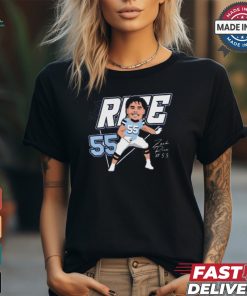 Zach Rice North Carolina Tar Heels football #55 Signature Caricature t shirt