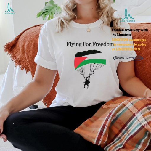 flying for freedom palestine t shirt