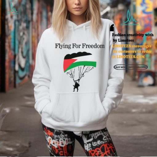flying for freedom palestine t shirt
