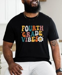 funny fourth grade vibes 2024 back to school T Shirt