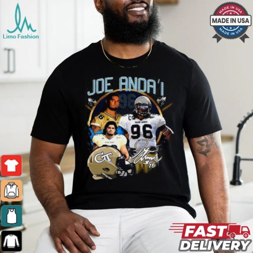 joe Anoa’i Georgia Tech Yellow Jackets football vintage shirt