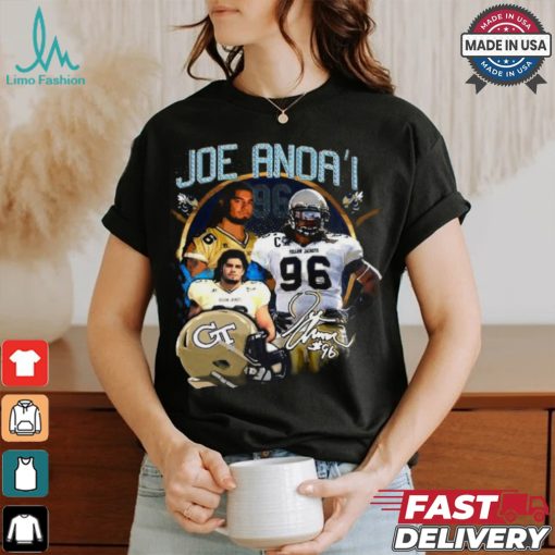 joe Anoa’i Georgia Tech Yellow Jackets football vintage shirt