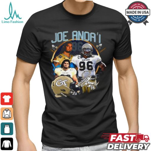 joe Anoa’i Georgia Tech Yellow Jackets football vintage shirt