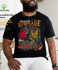 road to 2024 olympiade basketbal dream tea usa paris shirt