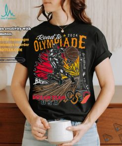 road to 2024 olympiade basketbal dream tea usa paris shirt