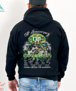 130th Anniversary 1894 2024 Oregon Ducks Thank You For The Memories T Shirt