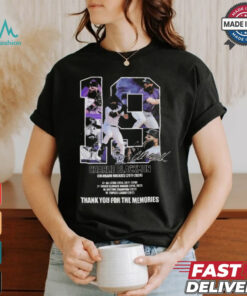 19 Charlie Blackmon Colorado Rockies 2011 – 2024 Thank You For The Memories Signature T shirt