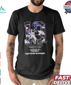 19 Charlie Blackmon Colorado Rockies 2011 – 2024 Thank You For The Memories Signature T shirt