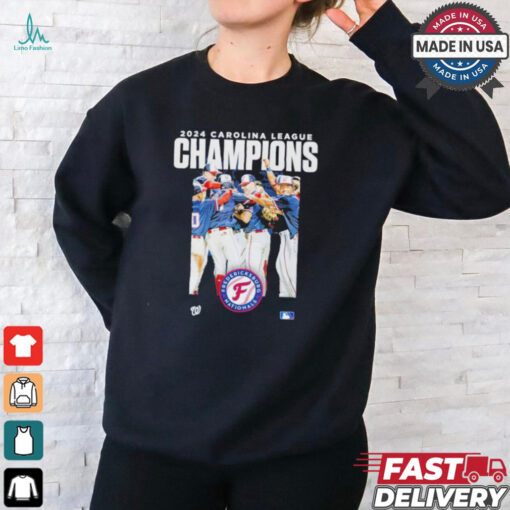 2024 MILB Carolina League Champions Fredericksburg Nationals Player Shirt