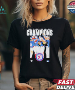 2024 Milb Carolina League Champions Fredericksburg Nationals Player Shirt
