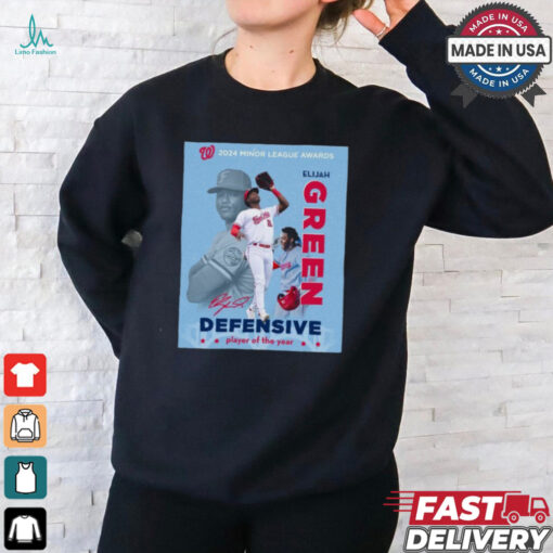 2024 Minor League Awards Elijah Green Defensive Player of the year shirt