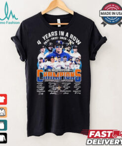 4 Years In A Row Houston Astros We Own The 2024 AL West Division Champions Signatures Shirt