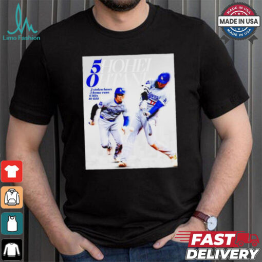 5hohei 0htani LA Dodgers 2 stolen bases 3 home runs 6 hits 10 RBI T shirt