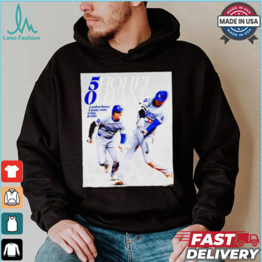 5hohei 0htani LA Dodgers 2 stolen bases 3 home runs 6 hits 10 RBI T shirt