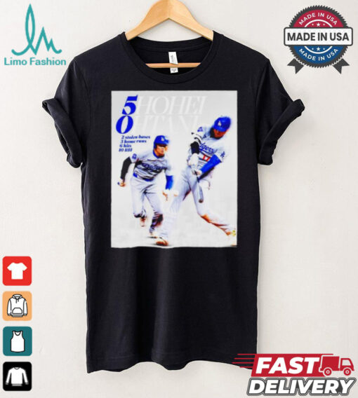 5hohei 0htani LA Dodgers 2 stolen bases 3 home runs 6 hits 10 RBI T shirt